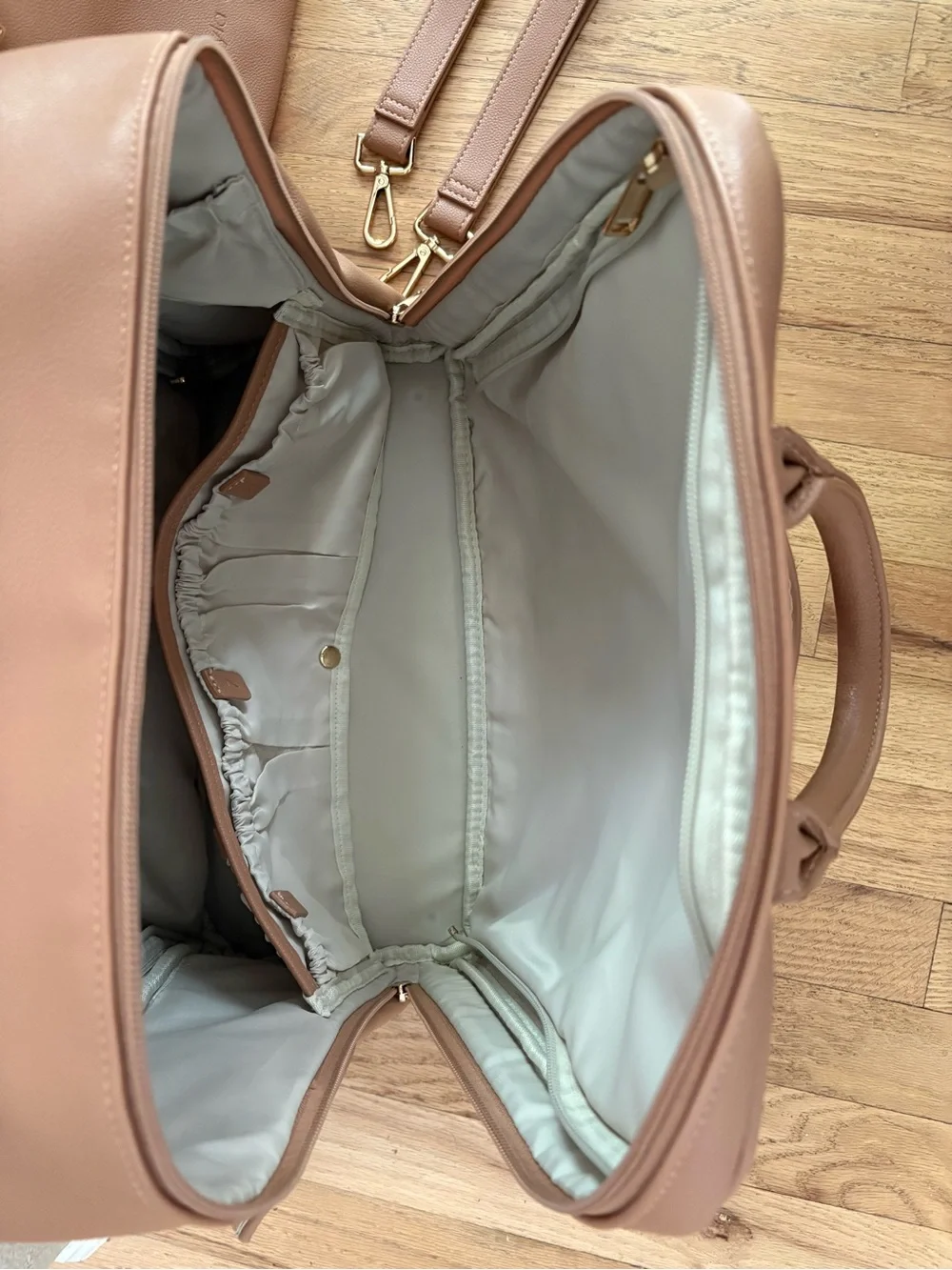 Ayla & Co Blush / Tan Diaper Bag